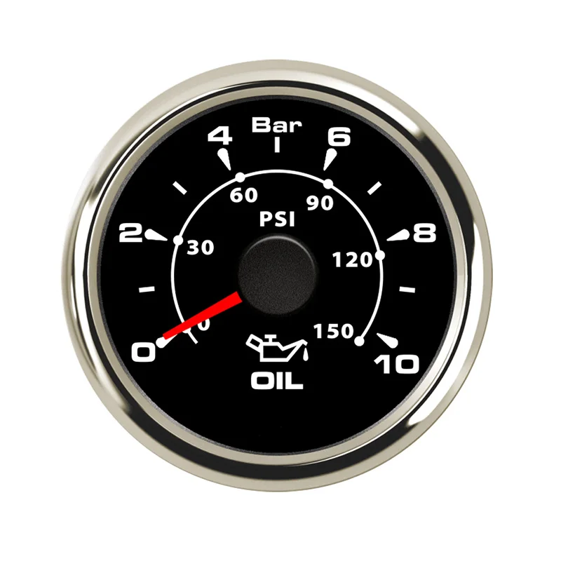52 мм Лодка Автомобильный манометр давления масла топлива давление метр ...