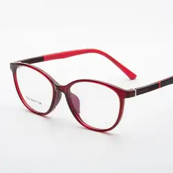 Кошачьи оправы с глазами TR90 овальные очки для студентов близорукость очки Медицинские силиконовые Рецептурные очки Рамка для детей От 10 до