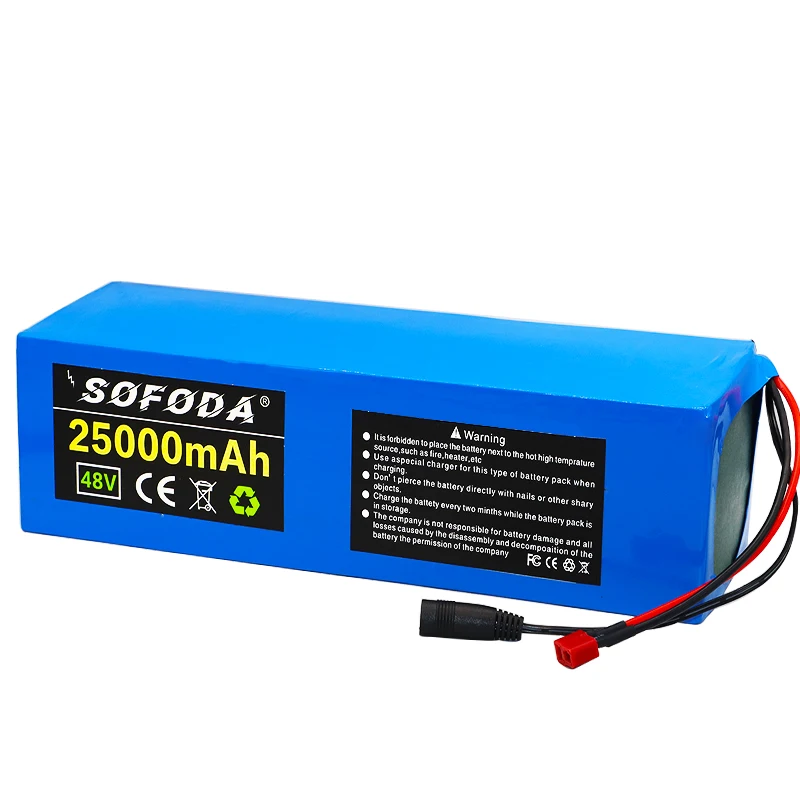 48V 25Ah 21700 13S аккумулятор 500W 800W 1000W аккумуляторы высокой мощности 54 2 V 25000mAh Ebike