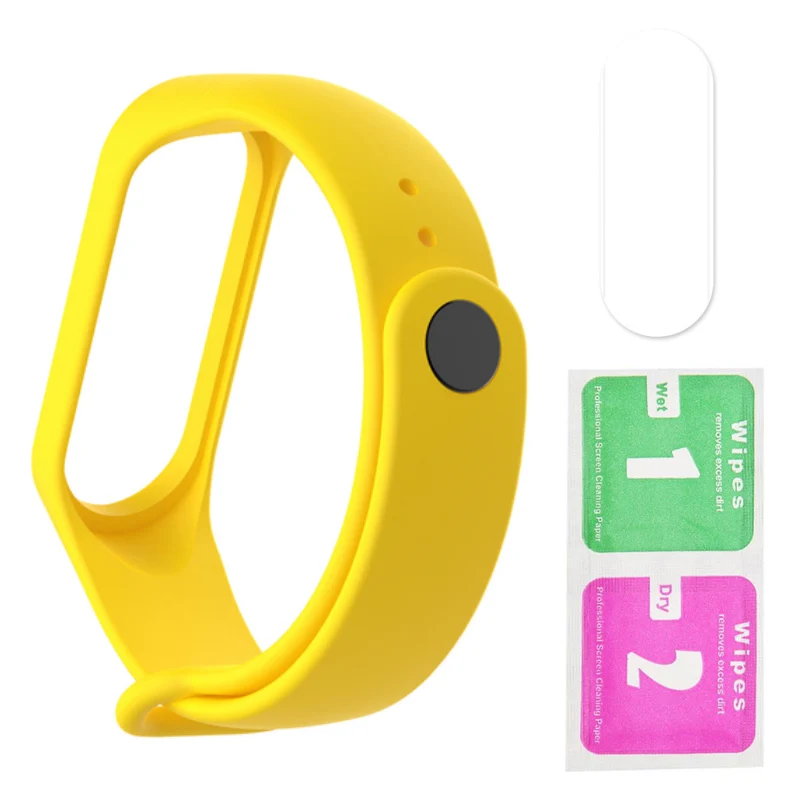 50 шт./лот, ремешок mi Band 3 и 4, силиконовый ремешок для часов Xiao mi, браслет Four Xio mi Xaio mi Xia mi Xao mi Xaiomy - Цвет: 008