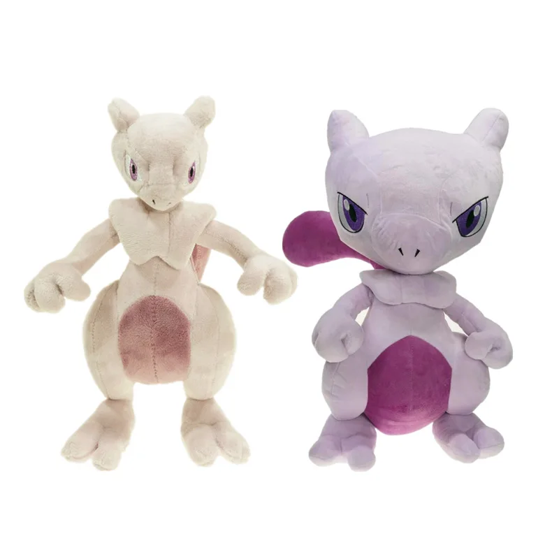 Горячая 30 см плюшевые стоя Mewtwo аниме фильм милый крутая кукла мягкая положительная энергия хорошее качество Рождественский подарок для ребенка
