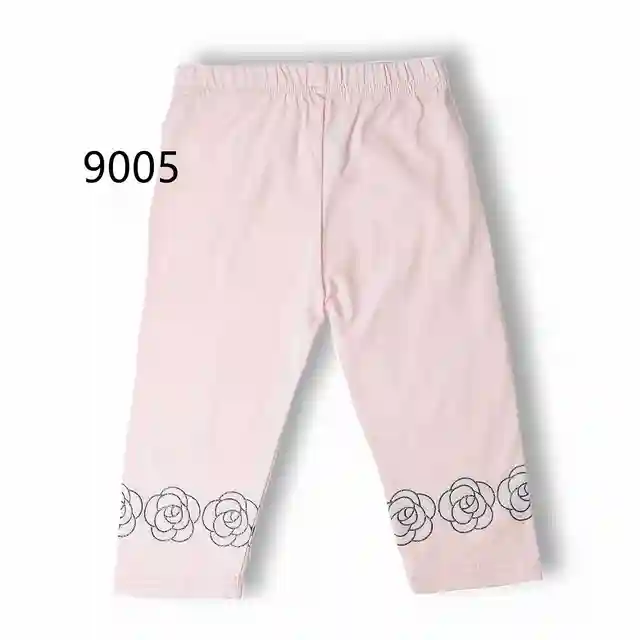 High Quality 2021 New Summer Girls Leggings Pants Lace Cotton Children Clothing Flower Girl Knee Pants 9005 Pink