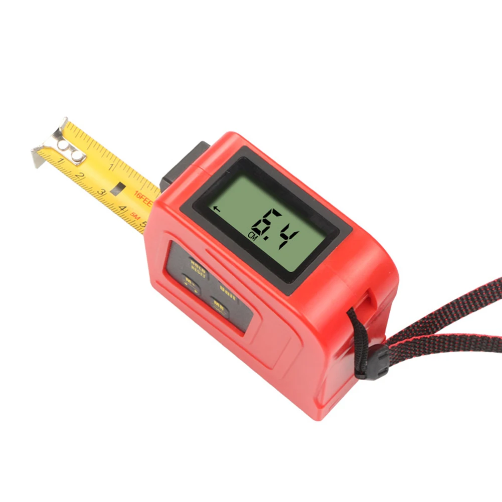 5 м роликовый режим String Range Finder ЖК-дисплей автоматическое отключение портативный многофункциональный цифровой рулетка мини измерительный инструмент