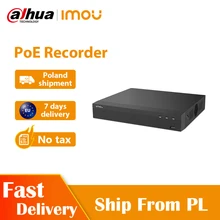 Dahua imou poe nvr 4ch power over ethernet recorder 1080p fhd vídeo 4ch ceia decodificação de até 8tb armazenamento bidirecional talk cat 6 net