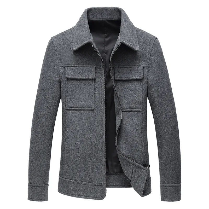 Autumn Winter Grey Woolen Coat Mens Slim Wool Jacket Long Sleeve Casual Overcoat Plus Size Blend Coat Male 3xl 4xl Overalls Men Autumn Winter Grey Woolen Coat Mens Slim Wool Jacket Long Sleeve Casual Overcoat Plus Size Blend Coat Male 3xl 4xl Overalls Men