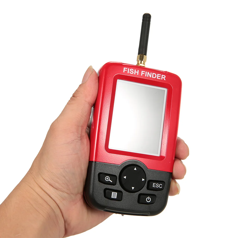 

Portable Fish Finder Color LCD Wireless Sonar Sensor Transducer Fishfinder Fish Alarm Depth Locator with LED Backlight