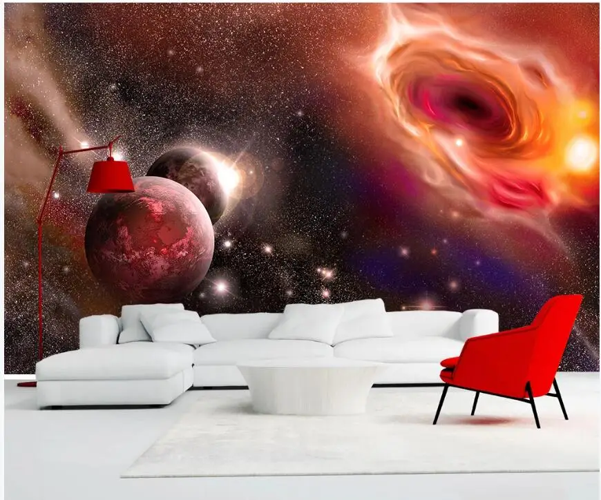 

WDBH Custom photo 3d wallpaper Cool beautiful fantasy universe starry sky galaxy decor 3d wall murals wallpaper for walls 3 d