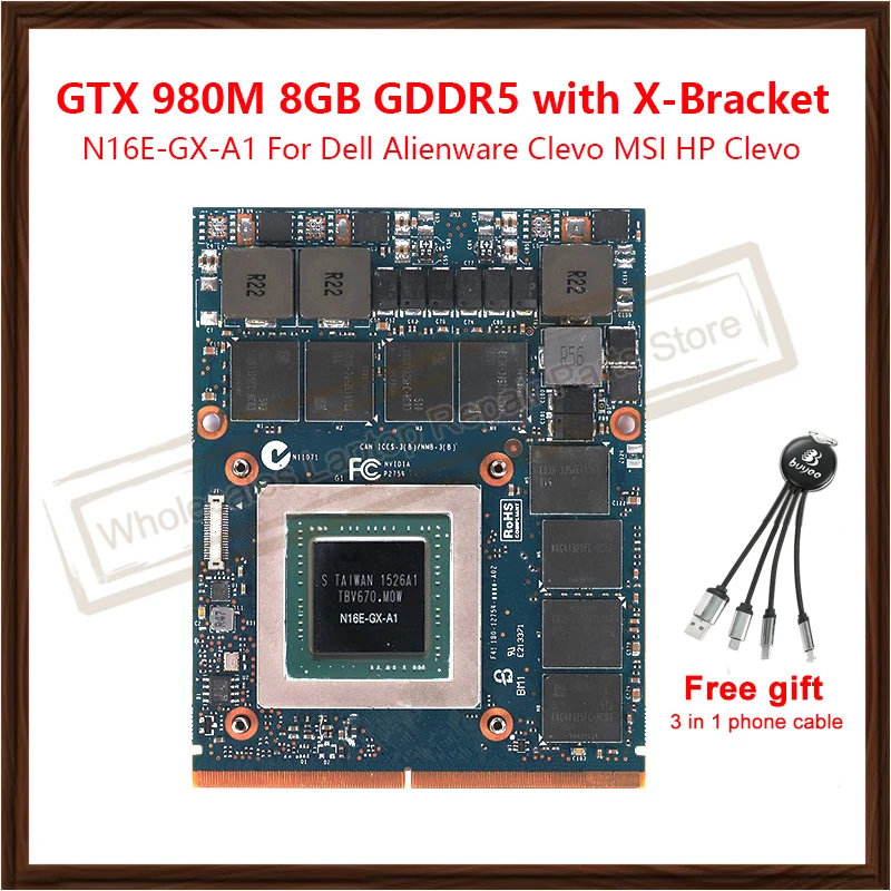 Видеокарта GTX 980M GTX980M новая оригинальная видеокарта 8 ГБ GDDR5 MXM для ноутбука Dell