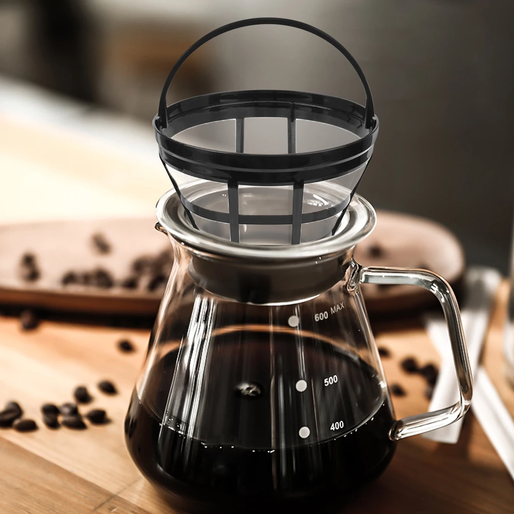 Kitchen Gadget Coffee Machine Strainer Mesh Brewer Tool Coffee Filter Coffee Maker Accessories Refillable Basket Cup Style
