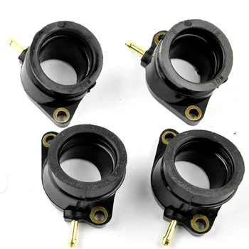 

4pcs Motorcycle black Carburetor Intake Mainfold Joint Boot For Yamaha FZS600 Fazer 1998-2003