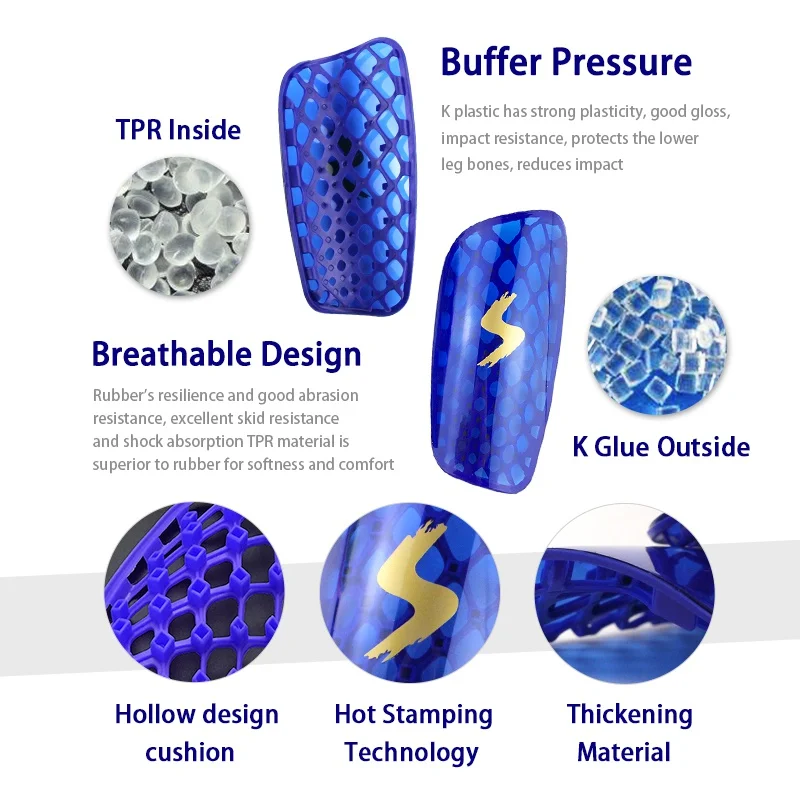 Thunder Adults New Arrival Soccer Shin Pads Reflective Football Leg Support Protector Skating Shank Sports Men Women Guards AHPU