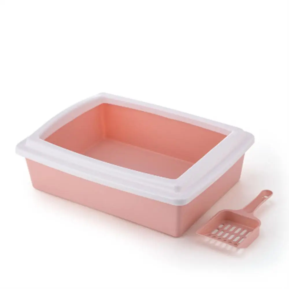 Indoor Cat Sandbox Kitten Litter Box Cat Dog Tray with Scoop Kitten Dog Clean Toilette Home Plastic Sand Box Supplies Indoor Cat Sandbox Kitten Litter Box Cat Dog Tray with Scoop Kitten Dog Clean Toilette Home Plastic Sand Box Supplies