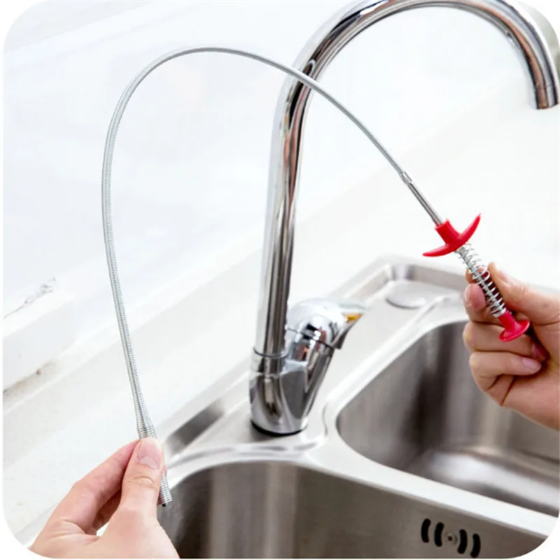 Инструмент для очистки волос, кухонный сливной канализационный крюк для сливной трубы, ручной гибочный пресс-канализационный зажим