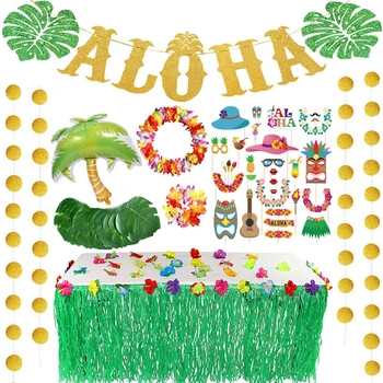 

Hawaii Party Turtle Leaf Luau Flamingo Party Summer Beach Party Birthday Hawaiian Party Decor Tropical Safari Decor