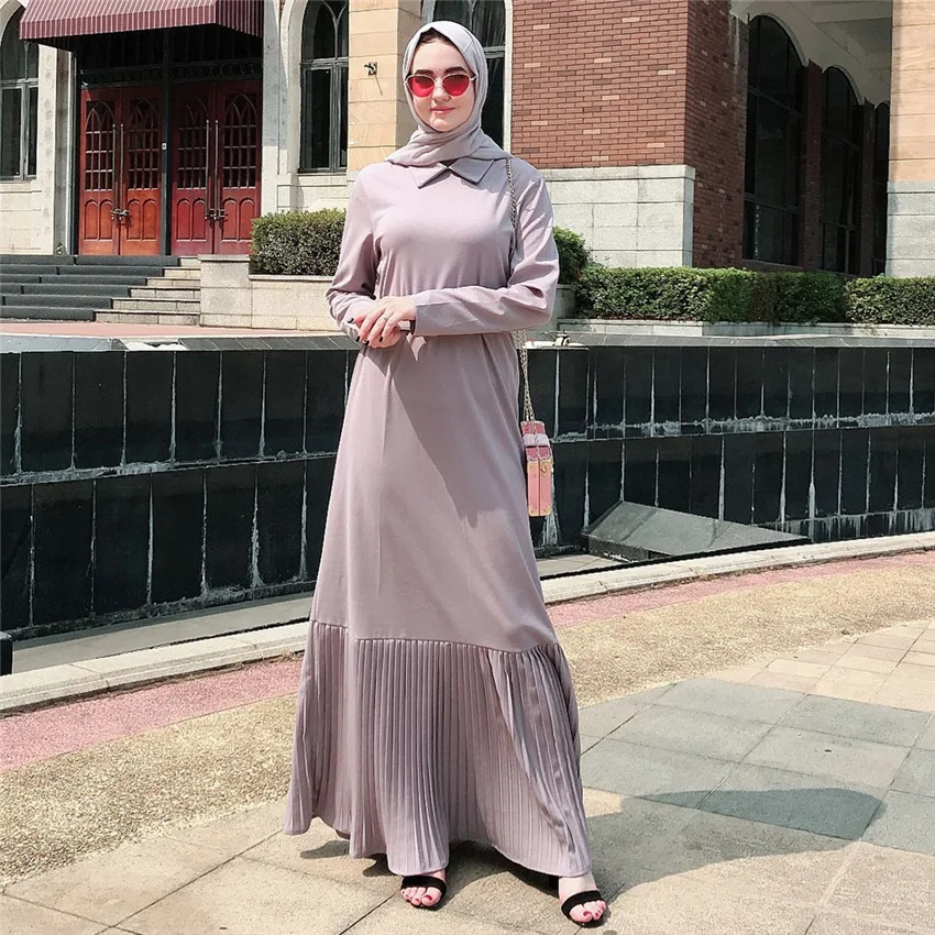 Плиссированное Абая Дубай турецкое мусульманское платье Абая для женщин вечерние платья ХИДЖАБ КАФТАН Турция Исламская одежда Caftan Kleding