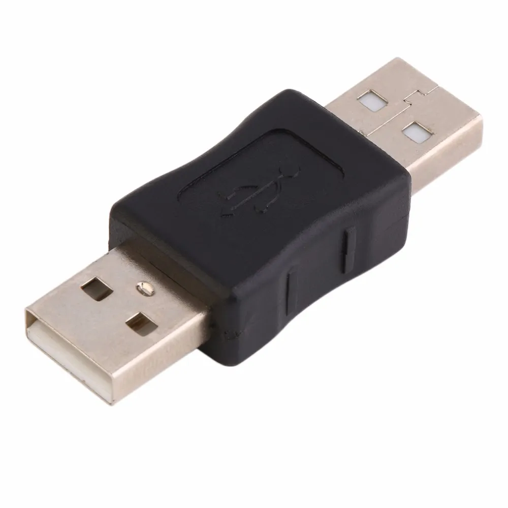 USB A Male to Male Connector Adapter USB 2.0 A Joiner Coupler Extension Extender Data Cable Cord M/M Converter