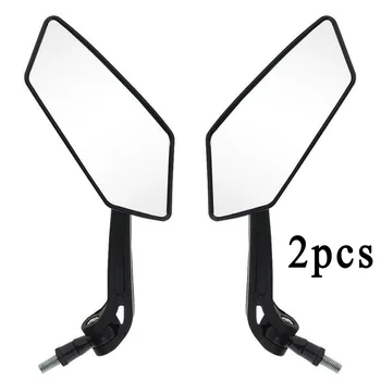 

Black Rear view Mirror Transparent Adjustable Set Replacement Universal