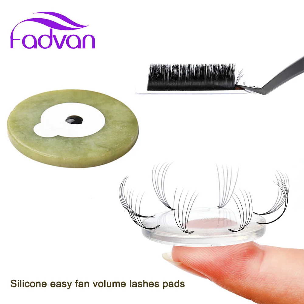 

5pcs Silicone Easy Fanning Volume Lashes Pads Washable Auto Blooming Palette Beginner Make Russian Volume Fans Tools Reusable