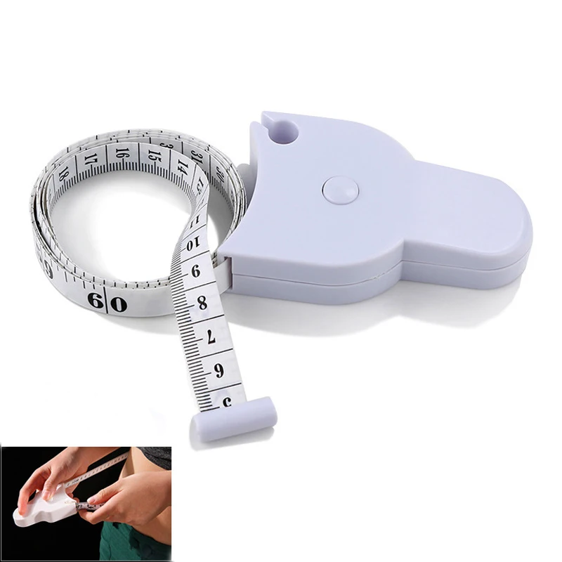 

0~150cm white Body Tape Measure Mass Weight Loss Muscle Health Fitness Tester~