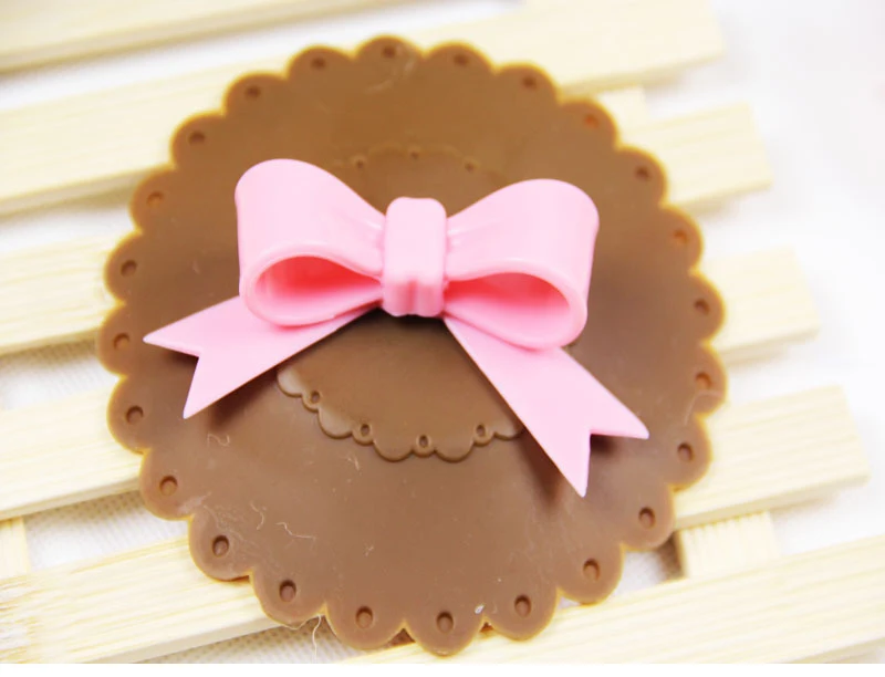 New Sale 10.5cm Cute Anti-dust Silicone Cup Cover Silicone Lovely Bowknot Cup Cover Coffee Suction Seal Lid Cap 5Colors