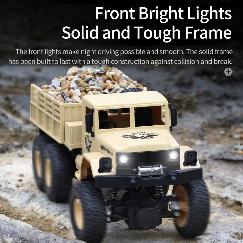 Jjrc Q69 2,4 ghz 6wd 1:18 пульт дистанционного управления военный грузовик 6 колесный внедорожник модель радиоуправляемого грузовика дистанционное управление альпинистская машина