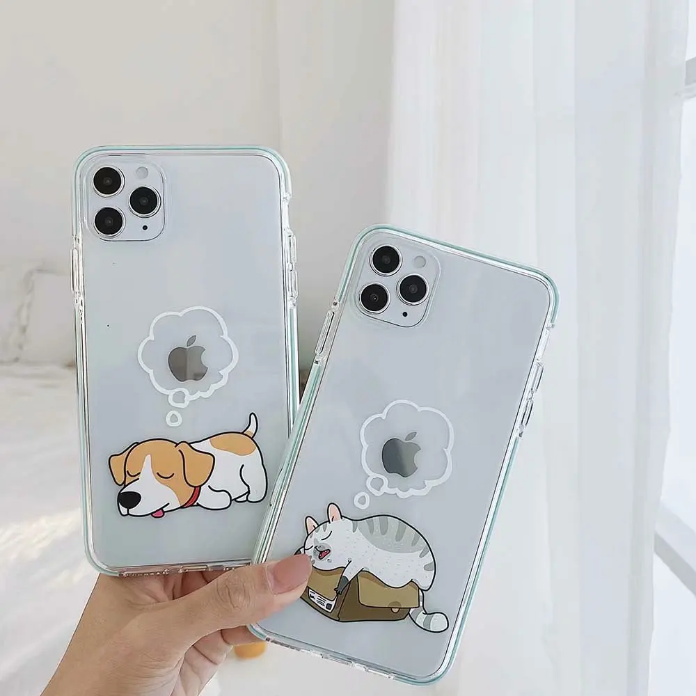 Чехол GYKZ для iPhone XS MAX 11 Pro XR X SE 2020 7 8 6s Plus мягкий прозрачный чехол из ТПУ с рисунком
