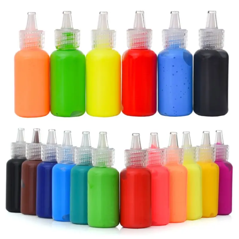 

1 Set 6/12Colors 3D Acrylic Pigment Watercolor Paint Drawing Art DIY Tool L4MC