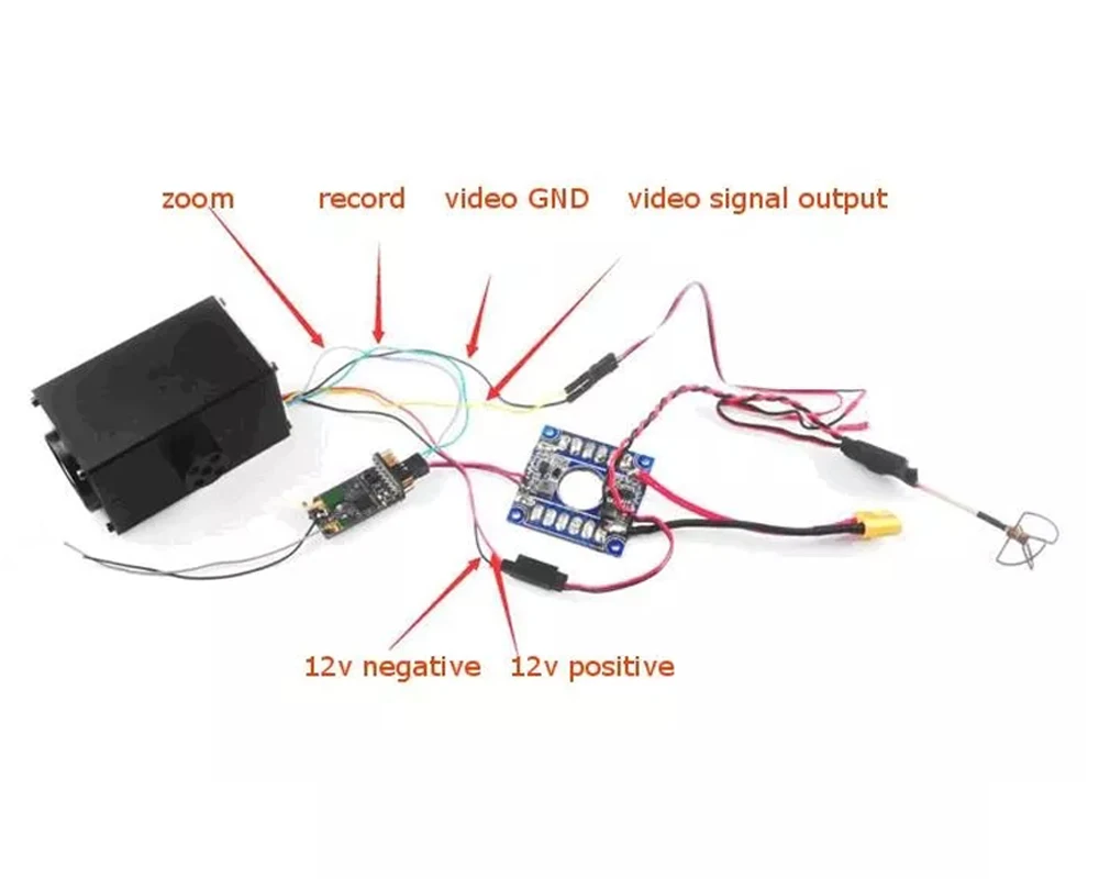 Happymodel HC700R 1080P hd-рекордер 32x зум FPV камера DVR Поддержка 64G SD для Дрон квадкоптер с управлением с видом от первого лица