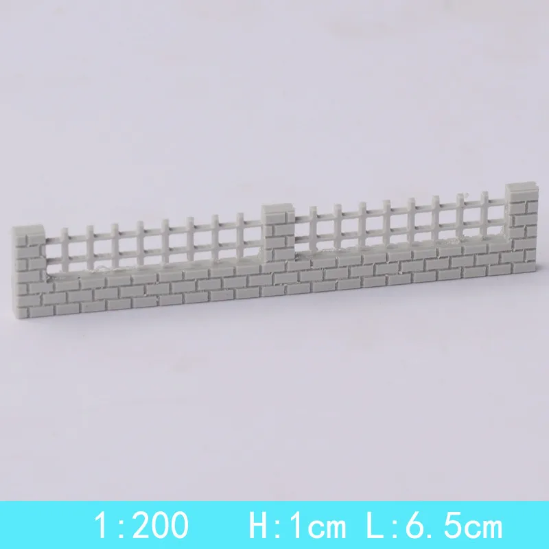 architecture white abs plastic building model fence10