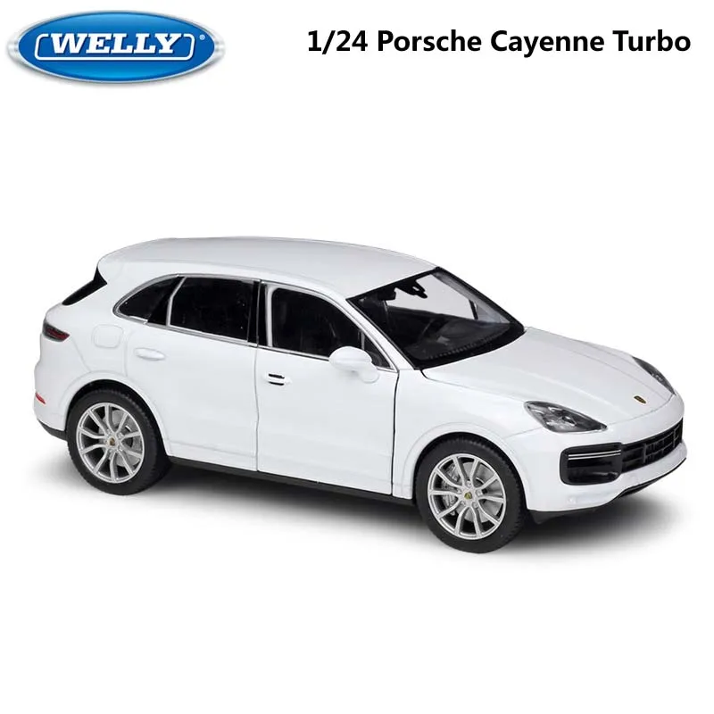 Модель внедорожника WELLY 1:24 Porsche Cayenne Macan Turbo из металлического сплава модель