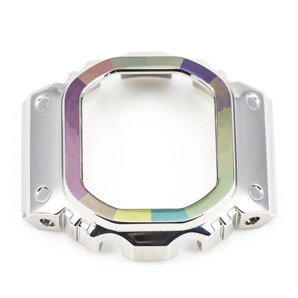 Радужное кольцо часы ободок для DW5600 GW-M5610 Металл 316L нержавеющая сталь Ограниченная серия Специальный стиль