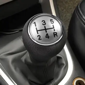 

5 Speed Car Black & Silver Gear Shift Knob Head Stick For Peugeot 106 107 206 207 306 307 308 Boxer Expert Partner Car Level