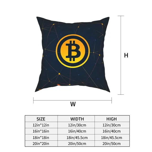 Bitcoin Square Pillow Case Home Improvement & Tools