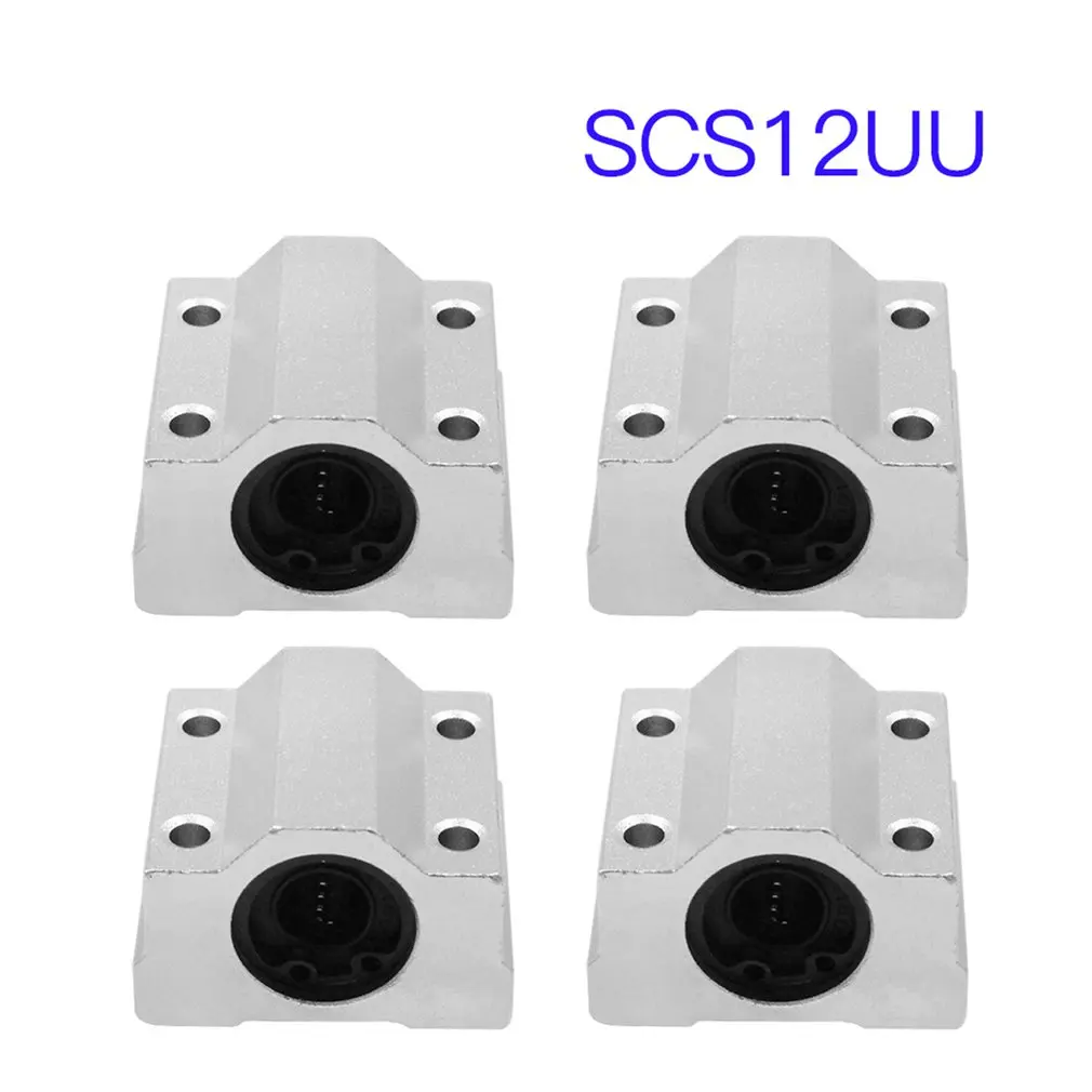 4 шт. SCS6UU SCS8UU SCS10UU SCS12UU SCS16UU SCS20UU Линейный шарикоподшипник блок ЧПУ маршрутизатор 3d принтер части