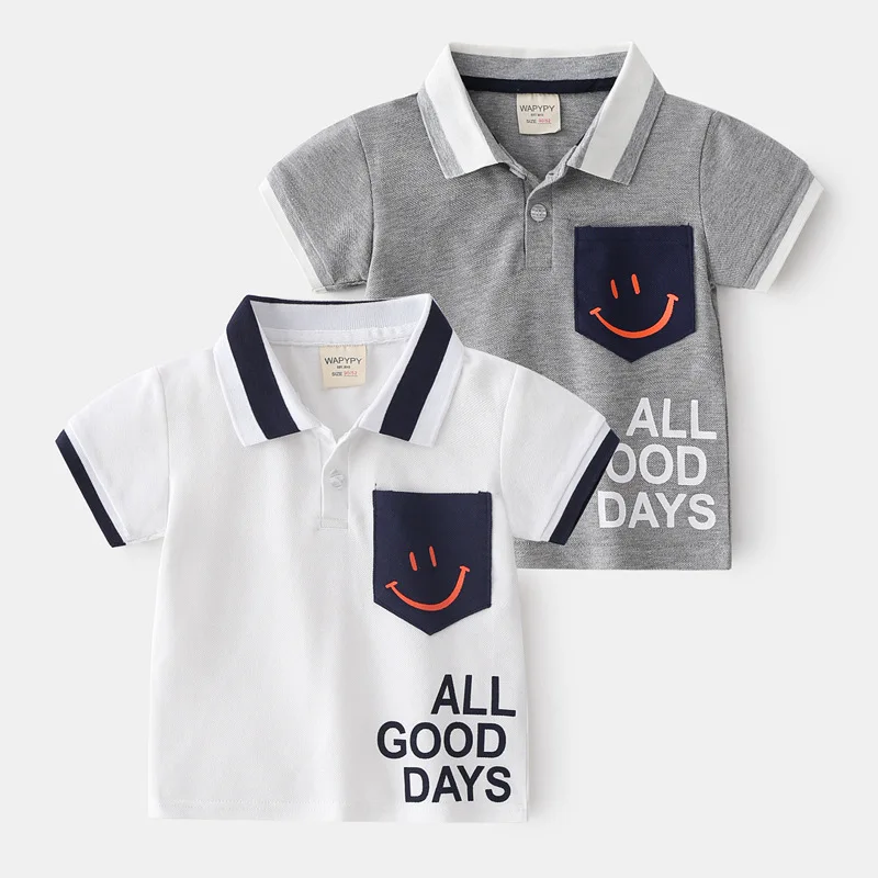 

T-shirts For Boys 2023 Summer New Children's Short Sleeve T-shirt Cotton Casual Style Short Sleeve Tee Baby Toddler Top For 2-6y