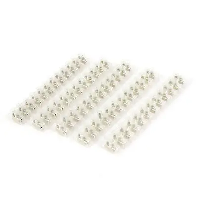 

400V 10A Pluggable Clear Plastic 12 Position Dual Row Screw Terminal Block 5 Pcs
