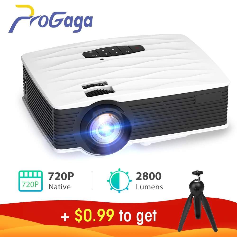 Мини проектор ProGaga GA9, 2800 лм, HD 1280x720P, Wi Fi| | | АлиЭкспресс - Товары с реальными скидками на распродаже Алиэкспресс