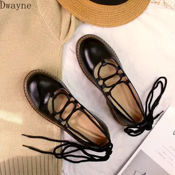

Japanese soft sister Lolita single shoes autumn new female flat straps retro Mary Jan ins small shoes tide
