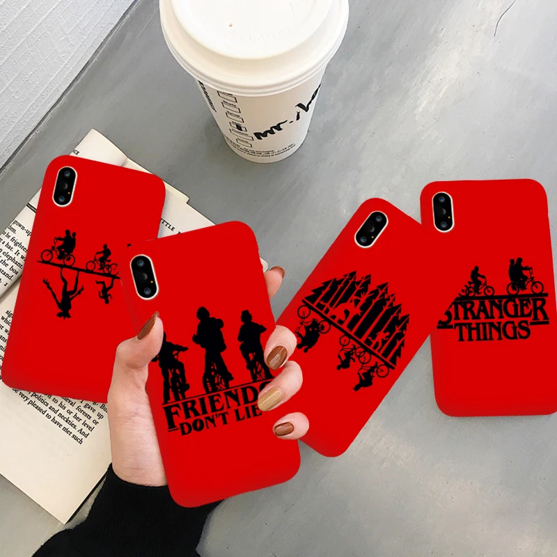 

IRONGEER Stranger Things Mobile Phone Cover for iPhone X 8 7 6 6S Plus XS XR MAX Phone Cover Accessories