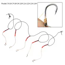

75% Discounts Hot! Carbon Steel Swivel Fishhooks Fish Lure Bait String Hook Fishing Tackle Tool
