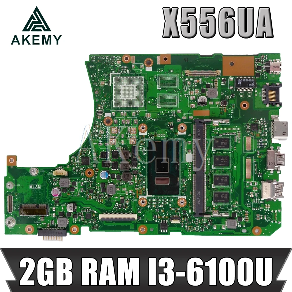 X556UA motherboard mainboard I3-6100U 2GB For ASUS X556U X556UA X556UB X556UF X556UJ X556UA Laptop