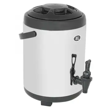 

Cooking Tool 8L Stainless Steel Double-Layer Insulation Barrel Buckets Container for Hot Water Milk Tea Kichen Accessories