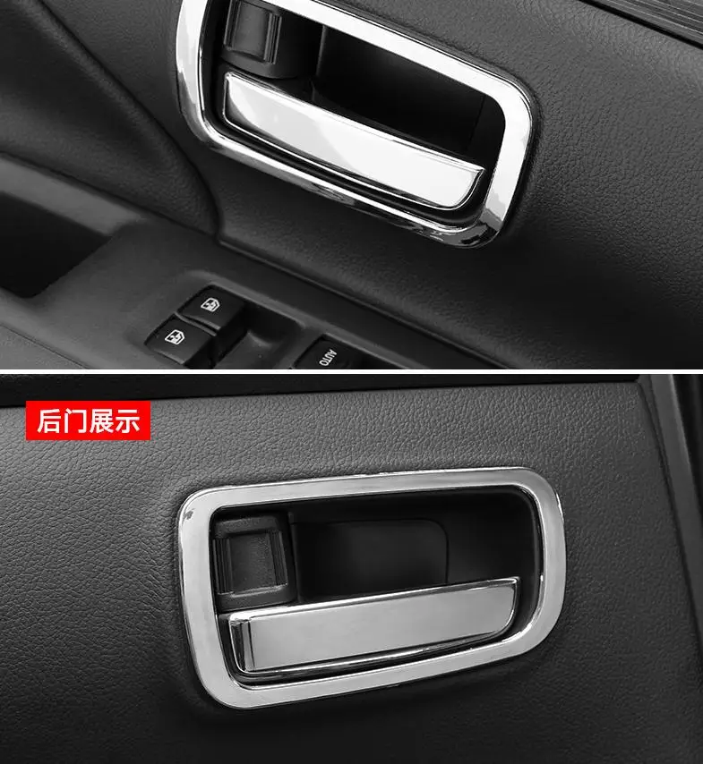 Аксессуары для MITSUBISHI OUTLANDER 2013 2014 2015 2016 2017 2018 2019 хромированная внутренняя дверная