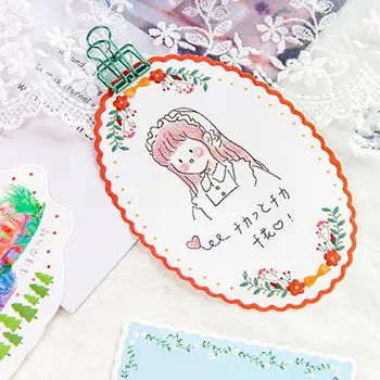 

20 Sheets Cute Lace Memo Pads Kawaii Sticky Notes Adhesive Writing Notepad for Kid Girls Gifts School Office Supplies Stationery