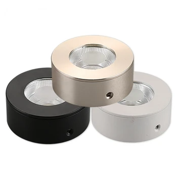 

Free Shipping Indoor Lighting 5W 7W 10W Ultrathin surface mounted Led cob downlight spot light lamp bulbs AC85-265V