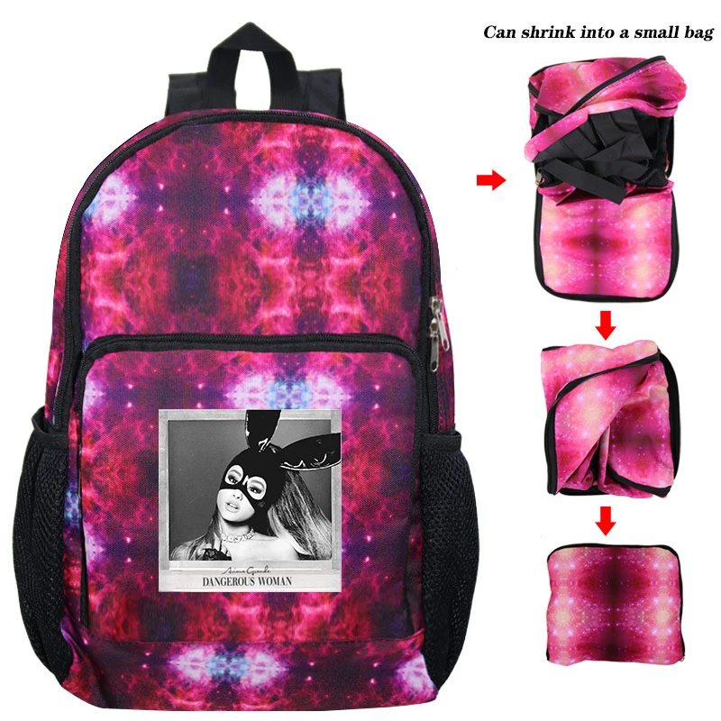 Нейлоновый женский рюкзак Ariana Grande, сумки Kpop, стильные однотонные рюкзаки, Mochila Feminina Mujer, дорожная сумка для девочек-подростков, школьный ранец