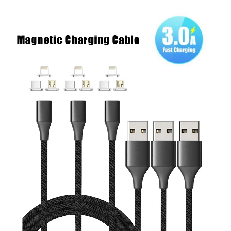 3A быстрой зарядки магнитными для подключения кабеля к кабелю Xiaomi Mi 9 usb кабель
