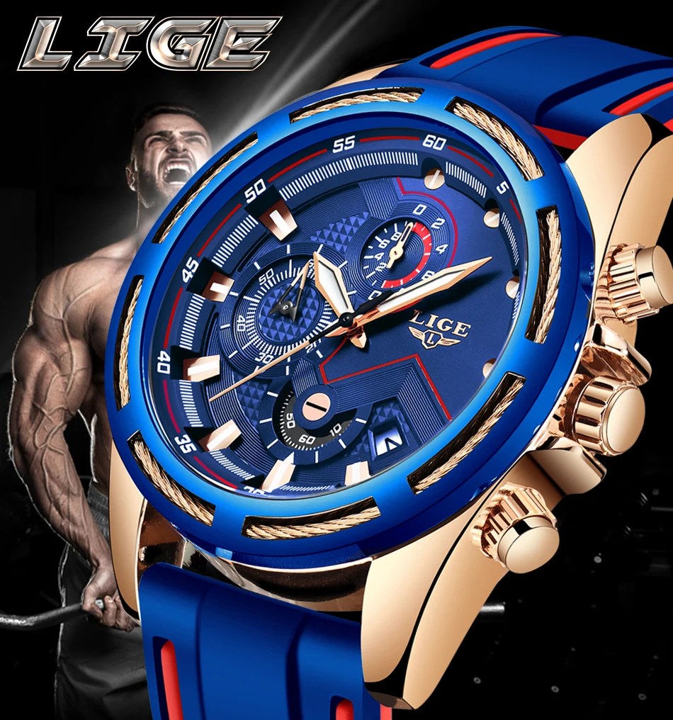 Мужские часы s Топ бренд класса люкс LIGE Модные Бизнес кварцевые мужские часы военные водонепроницаемые спортивные наручные часы Relogio Masculino