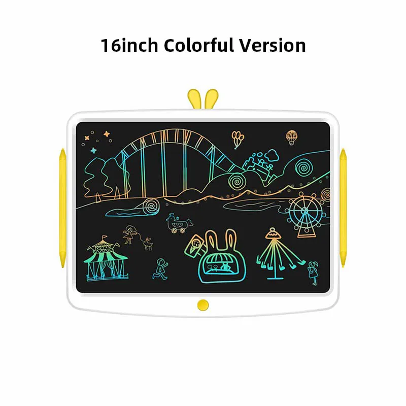 Xiaomi Wicue письменный 10 12 дюймов Радужный ЖК-дисплей почерк доска для письма планшет 16 дюймов без задний светильник Обучающие Детские Инструменты - Цвет: Colorful Version-16
