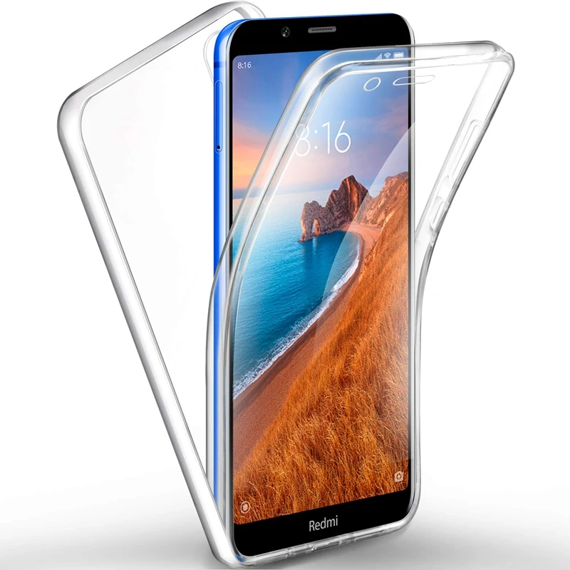 Для XiaoMi RedMi 7A RedMi7A Red Mi 5 45 дюймов 2019 чехол 360 градусов силиконовая крышка 2 в 1